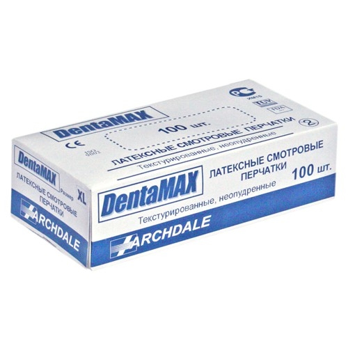 Перчатки DentaMax латексные смотровые не стерильные