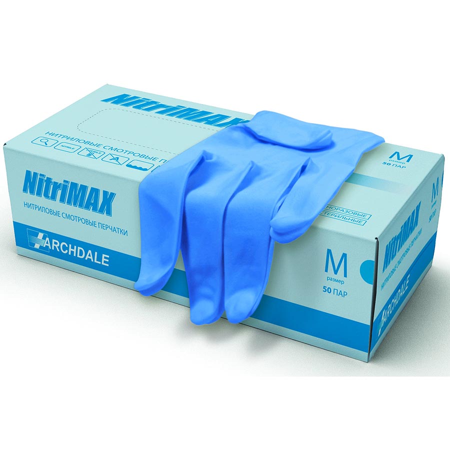 Перчатки NitriMax нитриловые смотровые не стерильный